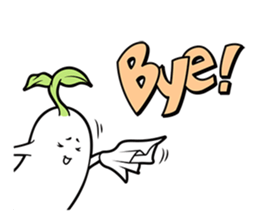 The creature looks like beans. sticker #8625653