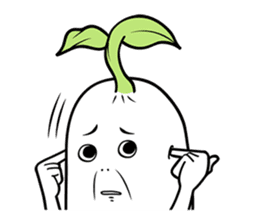 The creature looks like beans. sticker #8625654