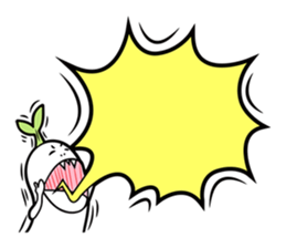 The creature looks like beans. sticker #8625655