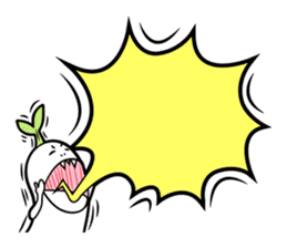 The creature looks like beans. sticker #8625655