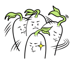 The creature looks like beans. sticker #8625656