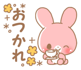Happy pretty rabbit sticker #8626743