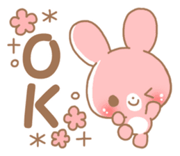 Happy pretty rabbit sticker #8626744