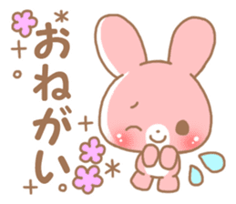 Happy pretty rabbit sticker #8626746