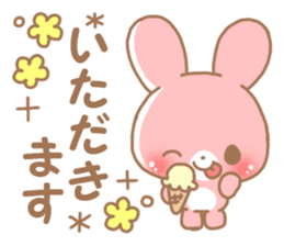 Happy pretty rabbit sticker #8626754