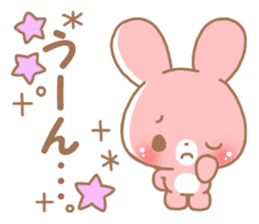 Happy pretty rabbit sticker #8626757