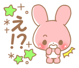 Happy pretty rabbit sticker #8626758
