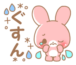 Happy pretty rabbit sticker #8626761