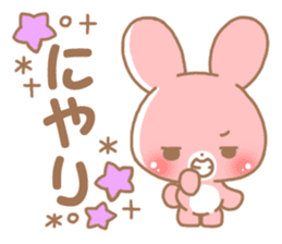 Happy pretty rabbit sticker #8626771