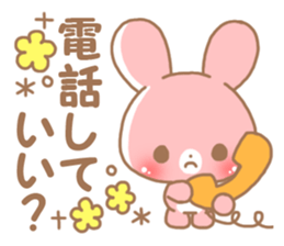 Happy pretty rabbit sticker #8626774
