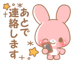 Happy pretty rabbit sticker #8626776