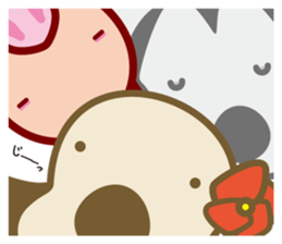 The dog doing the hula 2 sticker #8626980