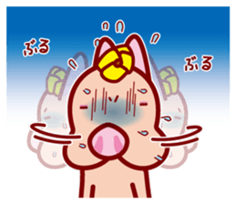 The dog doing the hula 2 sticker #8627005