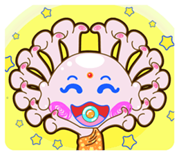 The Monks & White Girl From Sitara sticker #8627341