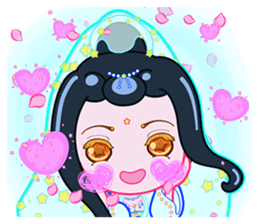 The Monks & White Girl From Sitara sticker #8627356