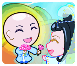 The Monks & White Girl From Sitara sticker #8627362