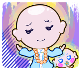 The Monks & White Girl From Sitara sticker #8627376