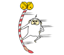 2016 steep face of a monkey of New Year sticker #8627475