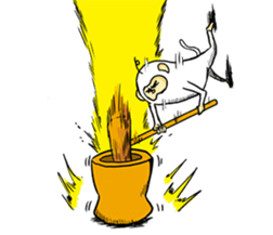 2016 steep face of a monkey of New Year sticker #8627477