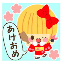 Hana chan sticker winter version