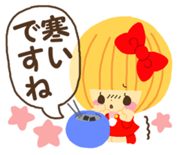 Hana chan sticker winter version sticker #8627599