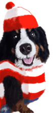 BERNESE MOUNTAIN DOG RIN Ver.4 sticker #8627981