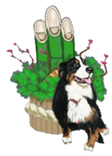 BERNESE MOUNTAIN DOG RIN Ver.4 sticker #8627987