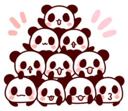 Full of panda! sticker #8628026