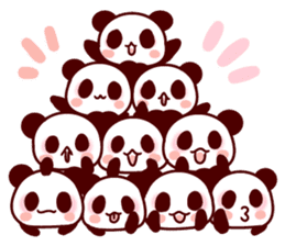 Full of panda! sticker #8628026