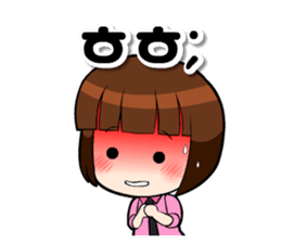 KOR ver, Cute girls sticker #8628070