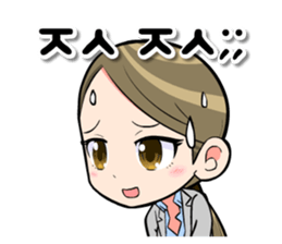 KOR ver, Cute girls sticker #8628080