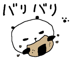 Simple big font panda2 sticker #8628601