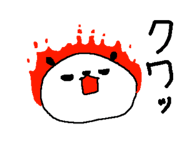 Simple big font panda2 sticker #8628613