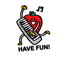 Strawberry love sticker #8628902