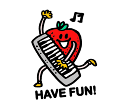 Strawberry love sticker #8628902