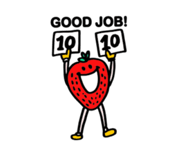 Strawberry love sticker #8628904