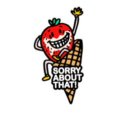 Strawberry love sticker #8628905