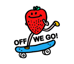 Strawberry love sticker #8628907
