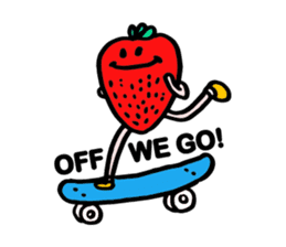 Strawberry love sticker #8628907