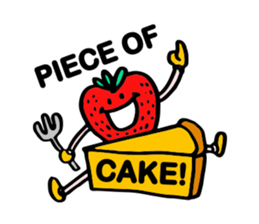 Strawberry love sticker #8628909