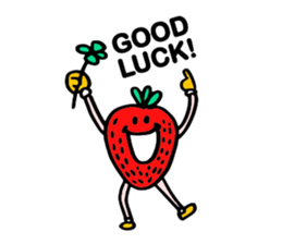 Strawberry love sticker #8628914