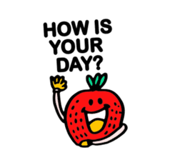 Strawberry love sticker #8628917