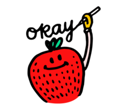 Strawberry love sticker #8628922