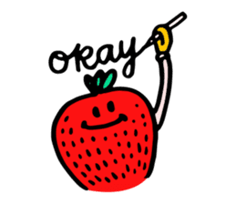 Strawberry love sticker #8628922