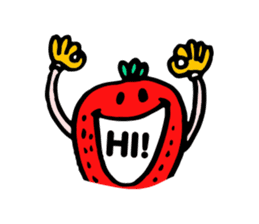 Strawberry love sticker #8628923