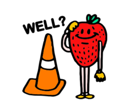 Strawberry love sticker #8628927