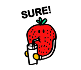 Strawberry love sticker #8628928