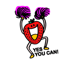 Strawberry love sticker #8628930
