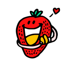 Strawberry love sticker #8628931