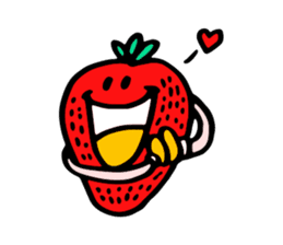 Strawberry love sticker #8628931